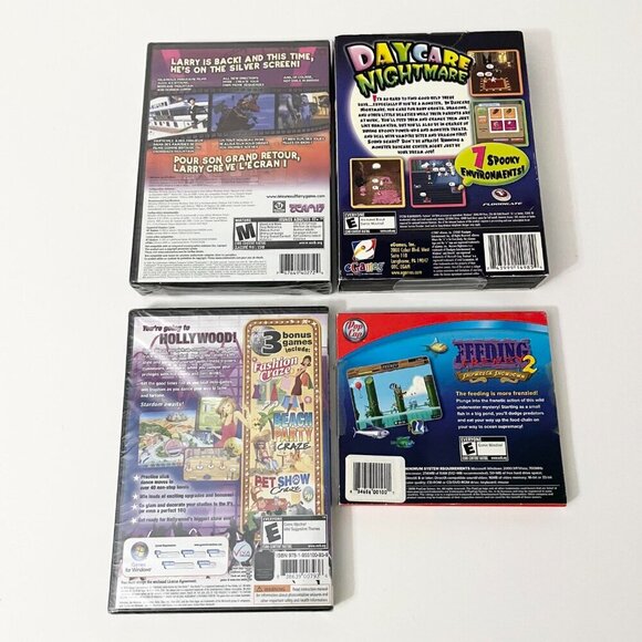 PC ROM Games Feeding Frenzy 2 Daycare Nightmare Dancing Craze Leisure Suit Larry - Picture 2 of 16